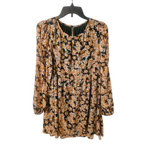 Sanctuary Sylviah Babydoll Dress NWT Harvest Floral Mini XXS